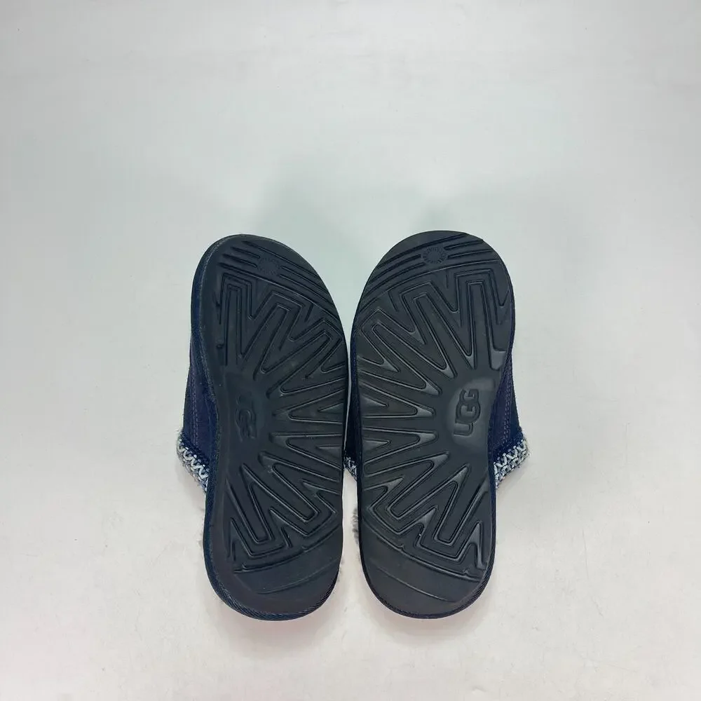 UGG Tasman Clogs Navy Blue Shearling Comfort Suede Slip On Slippers Youth Size 5